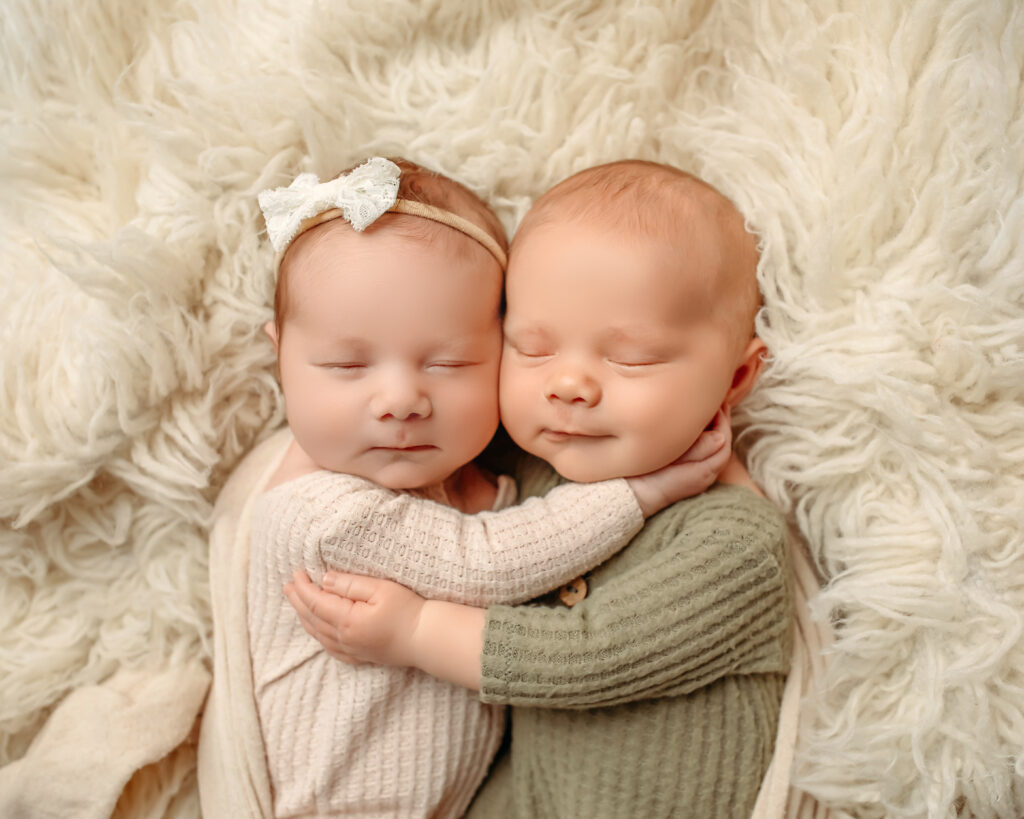 Oklahoma City newborn photographer for twins